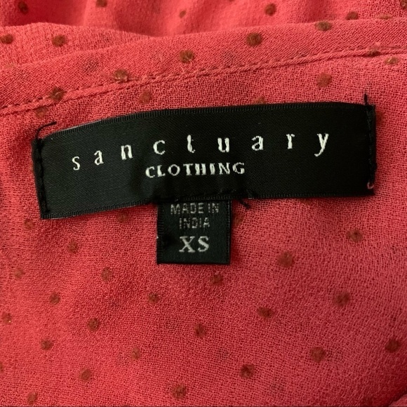 𝅺SANCTUARY Coral Dress with Lace Detail and Slip Lining Size XS - Picture 3 of 4